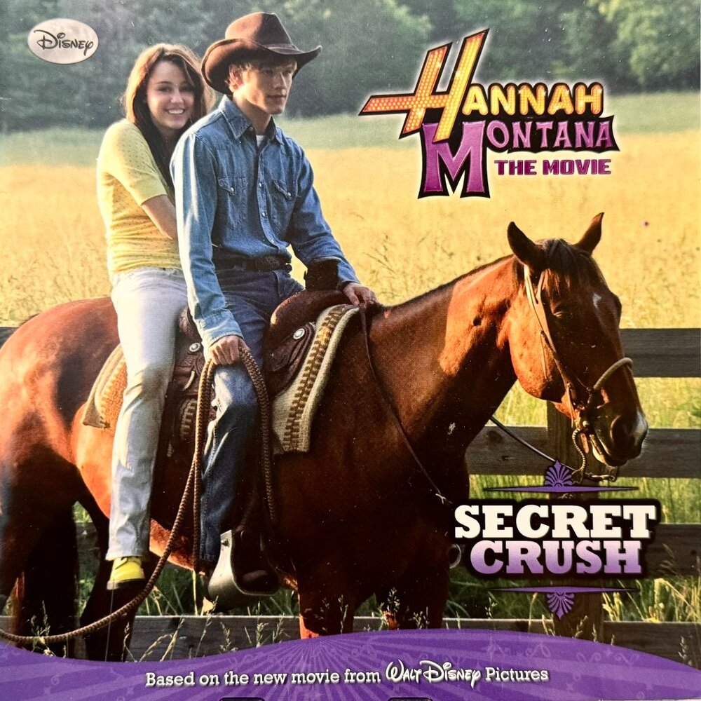 HANNAH MONTANA The Movie SECRET CRUSH Walt Disney Picture Book first edition pb